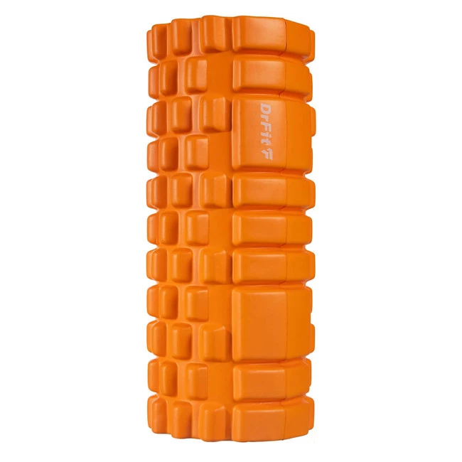 DrFit roller masujący z wypustkami sensorycznymi pomarańczowy ø 15x33 cm