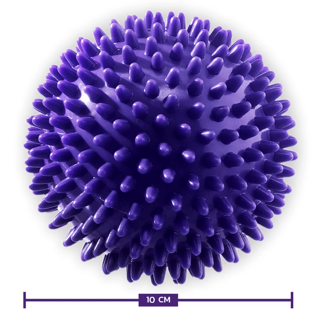 DrFit Twarde piłki z wypustkami sensorycznymi wytrzymałe - zestaw 4 piłek