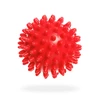 DrFit Twarda piłka do masażu rehabilitacyjnego z wypustkami sensorycznymi ø 6 cm czerwona