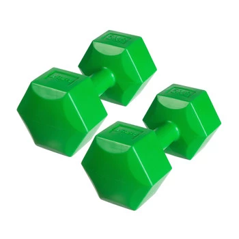 DrFit Hantle sześciokątne w kształcie heksagonów 6 kg czarne (2 sztuki)