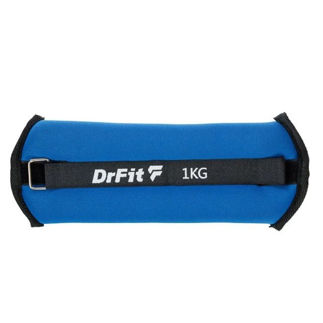 DrFit ciężarki do ćwiczeń na kostki i nadgarstki 0,5 kg (para) niebieskie