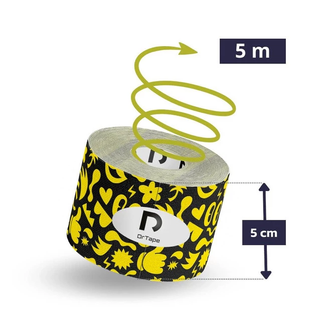 DrTape mocna wodoodporna taśma do tejpingu 5 cm x 5 m Cartoon