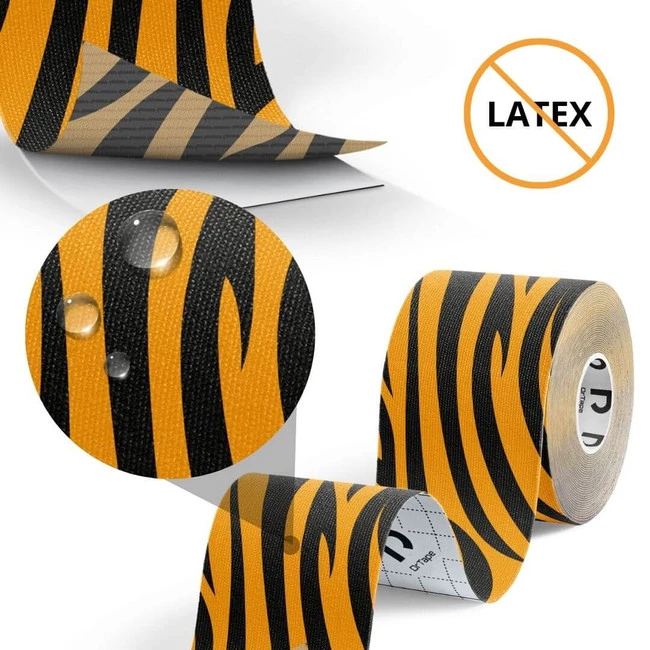 DrTape mocna wodoodporna taśma do tejpingu 5 cm x 5 m Tiger