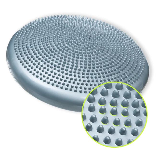 DrFit Poduszka balansowa z wypustkami sensorycznymi z pompką szara