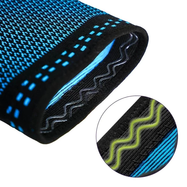 DrFit elastyczny stabilizator na kolano niebieski XL