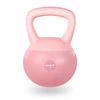 DrFit Kettlebell odważnik winylowy do ćwiczeń siłowych różowy 8 kg