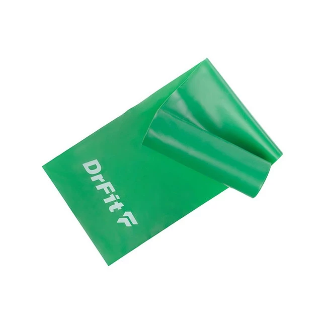 DrFit taśma lateksowa do treningu i rehabilitacji ciemnozielona 5,4kg