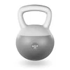 DrFit Kettlebell odważnik winylowy do ćwiczeń siłowych szary 16 kg