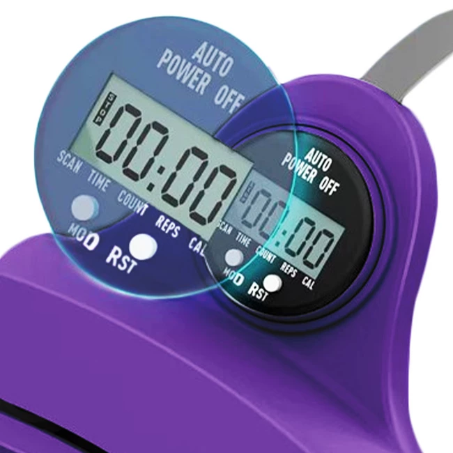 DrFit Hula Hop z obciążeniem i licznikiem masujące ciemnofioletowe