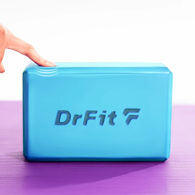 DrFit Bloczek do jogi i pilatesu niebieski