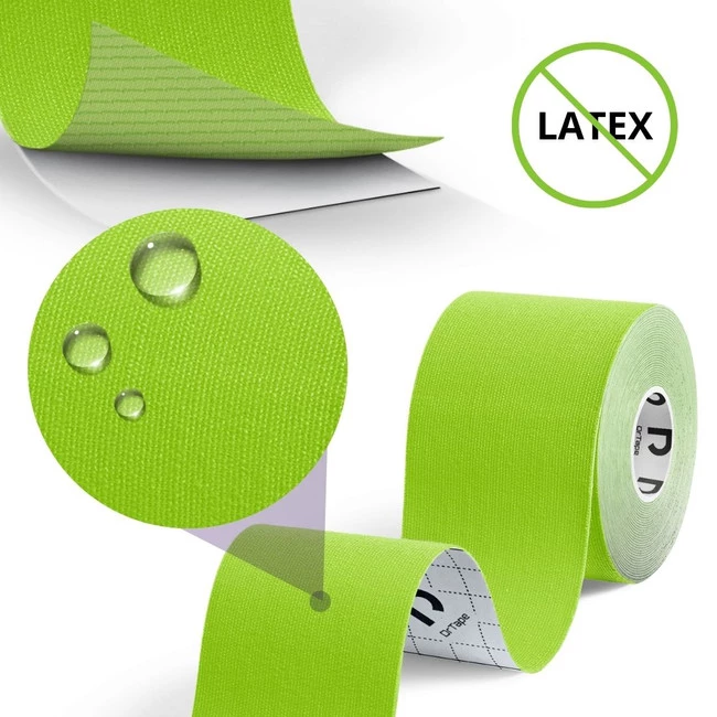 DrTape mocna wodoodporna taśma do tejpingu 5 cm x 5 m zielona