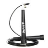 DrFit Skakanka 3 m z wytrzymałą stalową linką z możliwością regulacji do treningu fitness cardio czarna