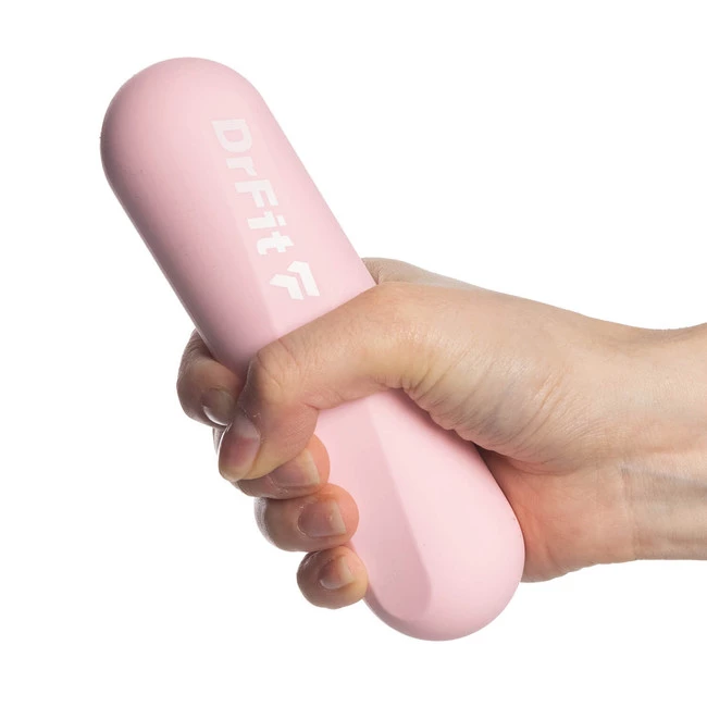 DrFit Hantle silikonowe 1 kg różowe (para)