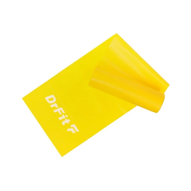 DrFit taśma lateksowa do treningu i rehabilitacji ciemnożółta 3,6kg
