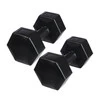 DrFit Hantle sześciokątne w kształcie heksagonów 6 kg czarne (2 sztuki) 6 kg czarne (2 sztuki)