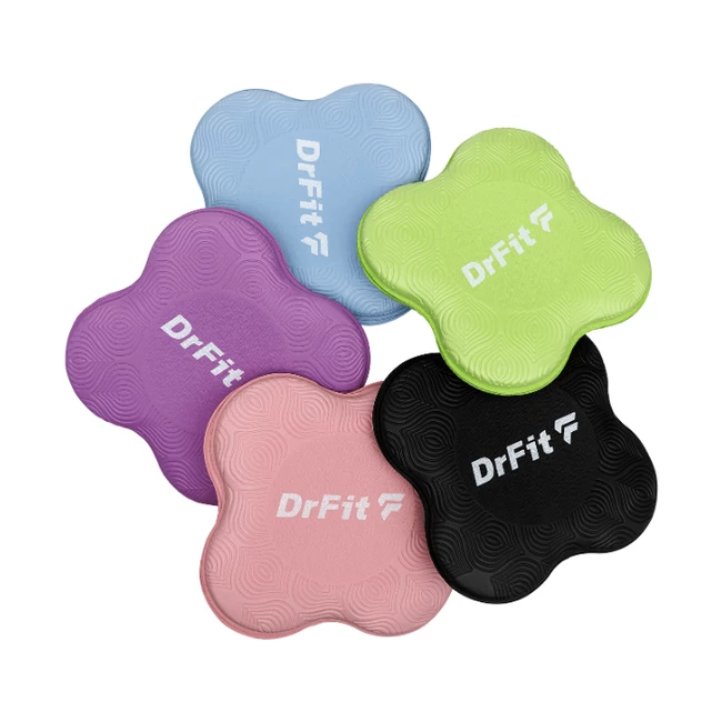 DrFit Podkładki amortyzujące do ćwiczeń, fitnessu i jogi niebieskie