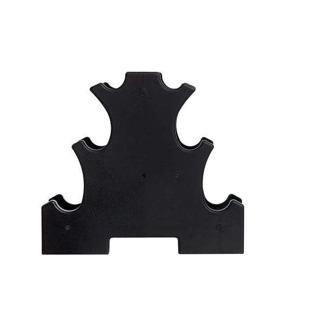 DrFit Zestaw 3 par hantli 12kg (2x1 kg różowy, 2x2 kg żółty, 2x3 kg niebieski) + stojak