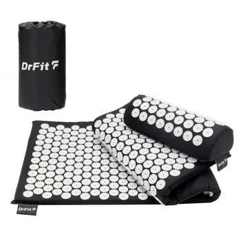 DrFit Mata długa do akupresury + poduszka białe igły