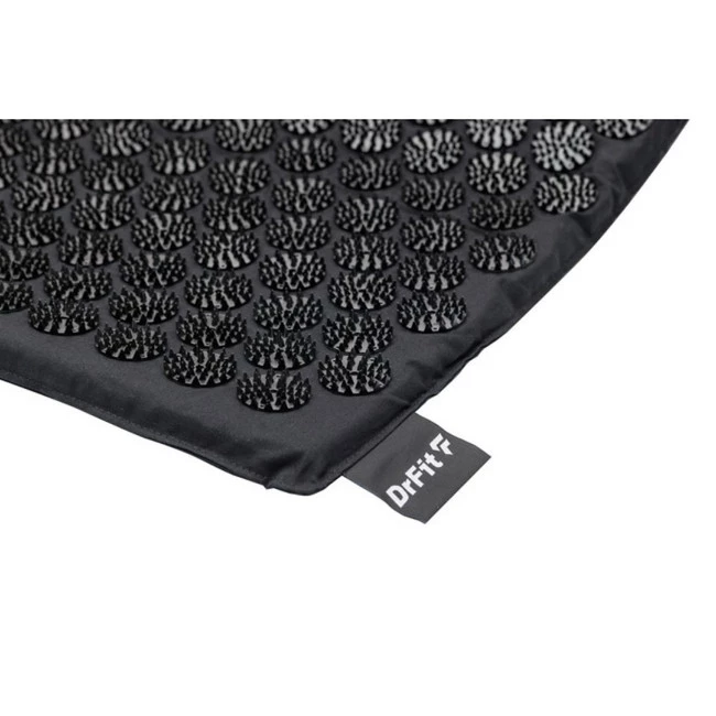 DrFit Mata do akupresury krótka z poduszką i torbą czarne igły