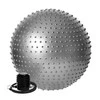 DrFit Gym ball piłka rehabilitacyjna z wypustkami sensorycznymi z pompką ø65 srebrna