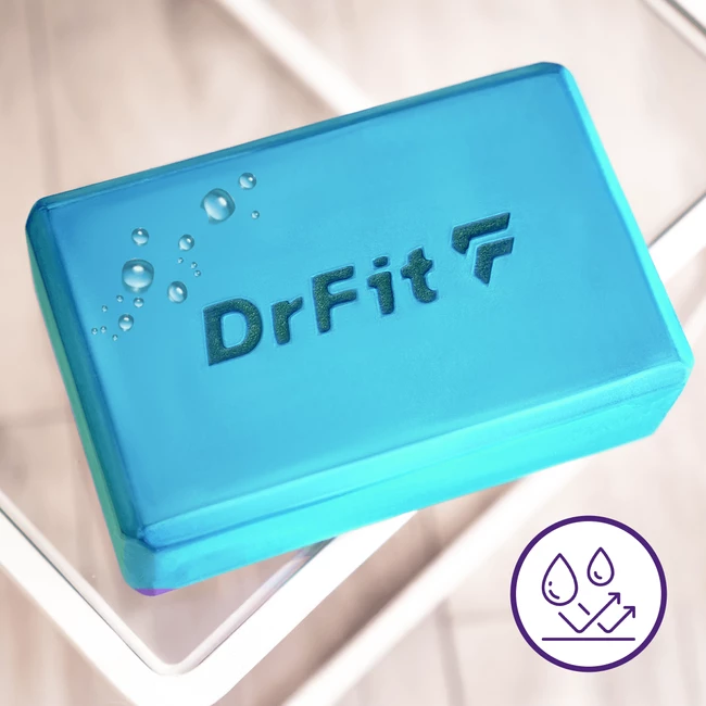 DrFit Bloczek do jogi i pilatesu niebieski