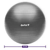DrFit Piłka do ćwiczeń fitness i rehabilitacji z pompką elastyczna stabilizująca ø 75 szara
