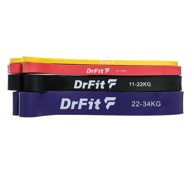 DrFit zestaw gum oporowych Power Band - 4 sztuki 