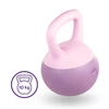 DrFit Kettlebell odważnik winylowy do ćwiczeń siłowych fioletowy 10kg