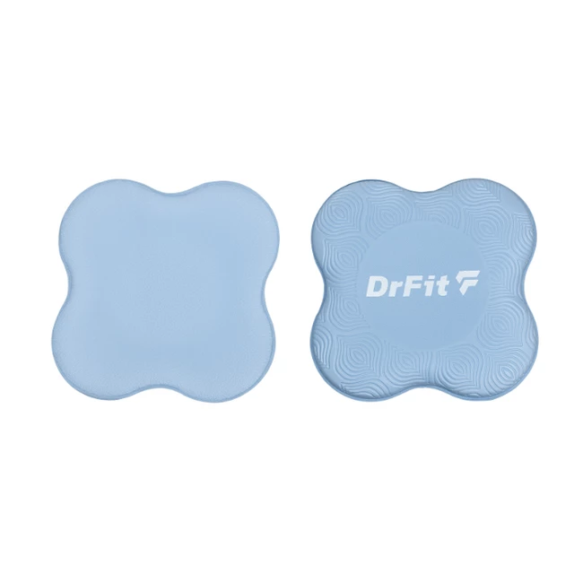 DrFit Podkładki amortyzujące do ćwiczeń, fitnessu i jogi niebieskie