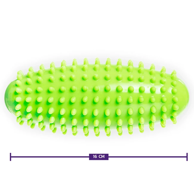 DrFit Wałek do masażu z wypustkami 16 cm zielony