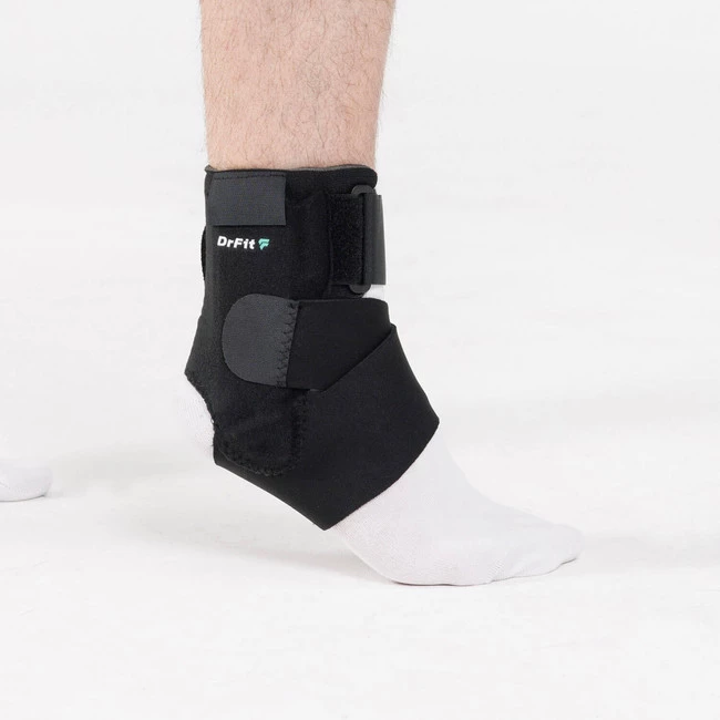 DrFit Stabilizator kostki z neoprenu z otworem na piętę