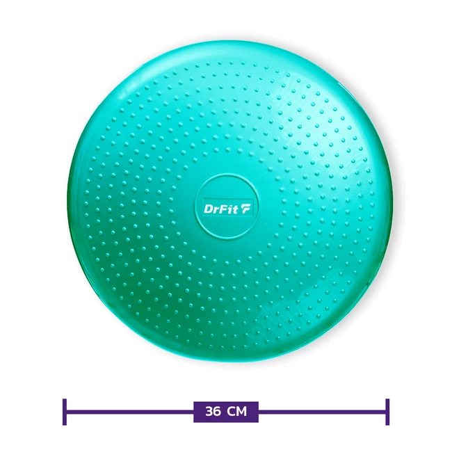DrFit Poduszka balansowa z wypustkami sensorycznymi z pompką zielona