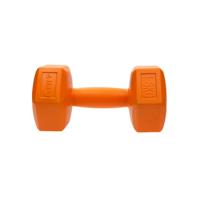 DrFit Hantle sześciokątne w kształcie heksagonów 1,5kg pomarańczowe