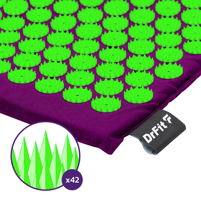 DrFit Mata długa do akupresury + poduszka zielone igły