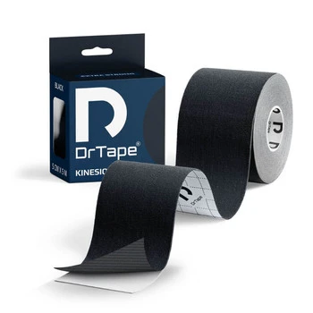 DrTape mocna wodoodporna taśma do tejpingu 5 cm x 5 m czarna
