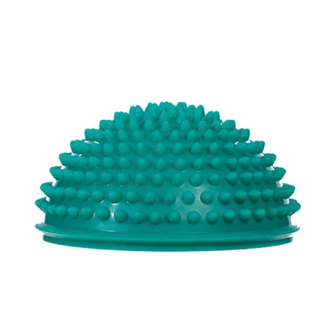 DrFit Masażer rehabilitacyjny stymulująca półkula z wypustkami sensorycznymi (pół piłki) ø 16 x 7 cm zielony