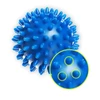 DrFit Miękka relaksująca piłka do masażu rehabilitacyjnego z wypustkami sensorycznymi ø 7 cm niebieska