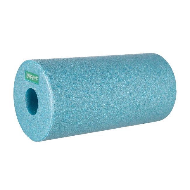 DrFit Gładki roller do masażu i rehabilitacji błękitny ø 15 x 30 cm