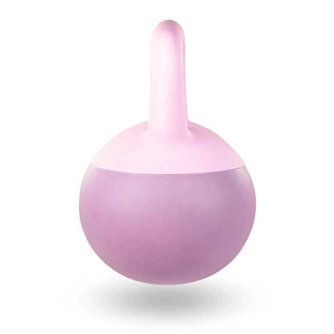 DrFit Kettlebell odważnik winylowy do ćwiczeń siłowych fioletowy 10kg