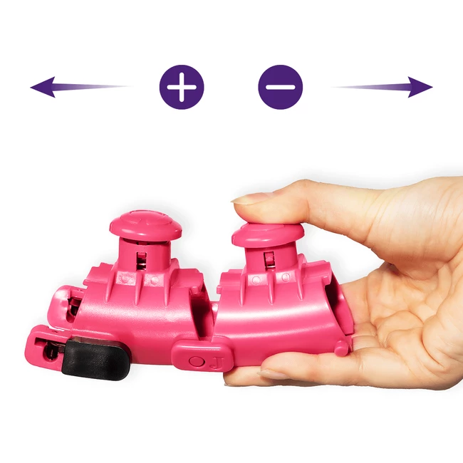 DrFit Hula hop składane z wypustkami i obciążeniem regulowane różowe