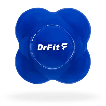 DrFit Piłka do treningu refleksu sensoryczna do ćwiczeń zręcznościowych niebieska