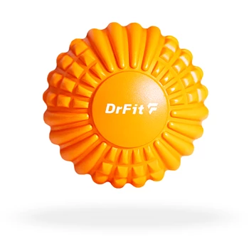 DrFit Piłka sensoryczna do masażu kompaktowa pomarańczowa