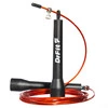 DrFit Skakanka treningowa z łożyskami Speed Rope czarna + czerwona linka regulowana 3 m