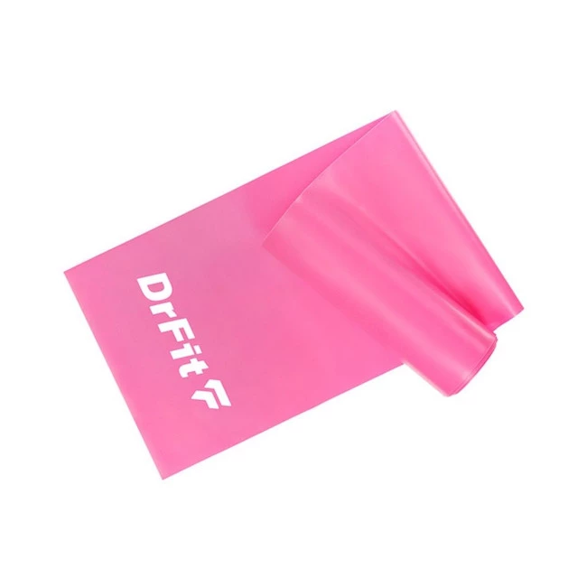 DrFit taśma lateksowa do treningu i rehabilitacji różowa 5,4kg