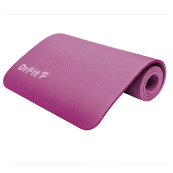 DrFit NBR grubsza antypoślizgowa mata do ćwiczeń fitnessu, jogi i rehabilitacji bordowa