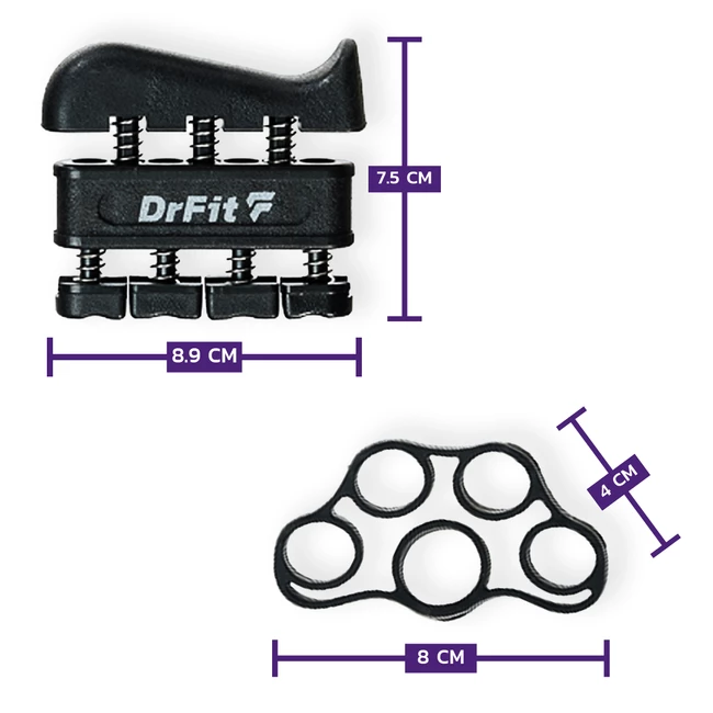 DrFit Zestaw do treningu ręki ściskacz 5 elementów