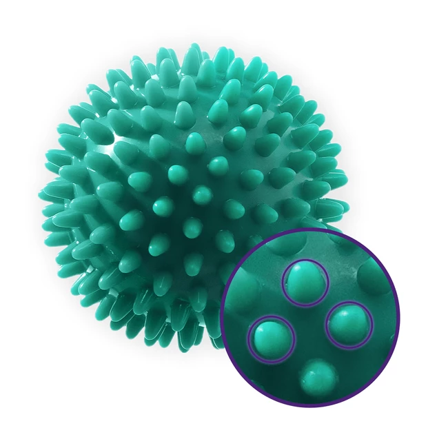 DrFit Twarde piłki z wypustkami sensorycznymi wytrzymałe - zestaw 4 piłek