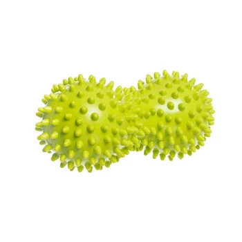 DrFit Podwójna piłeczka sensoryczna duoball z masującymi wypustkami zielona