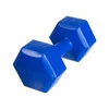DrFit Hantle sześciokątne w kształcie heksagonów 4 kg niebieskie (2 sztuki)