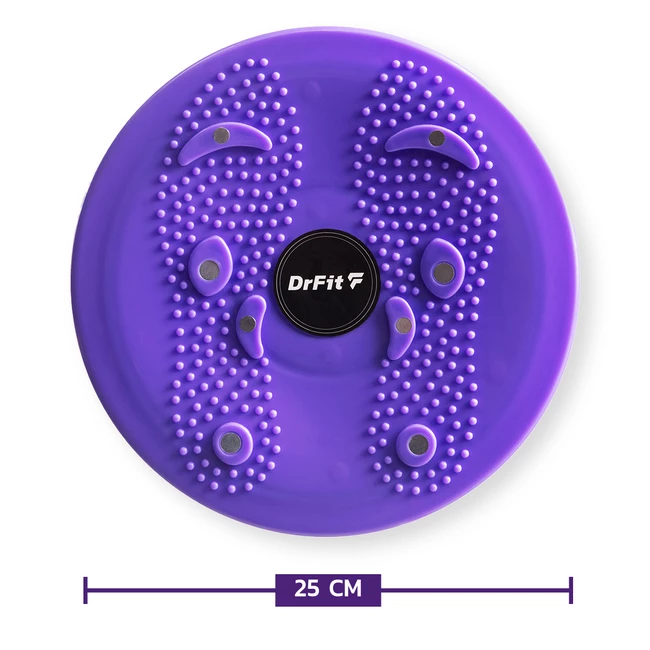 DrFit platforma obrotowa z wypustkami ø 25 cm fioletowy ø 25 cm fioletowy